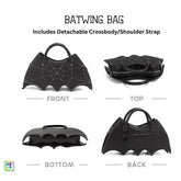 Spider Web Halloween Purse in Black
